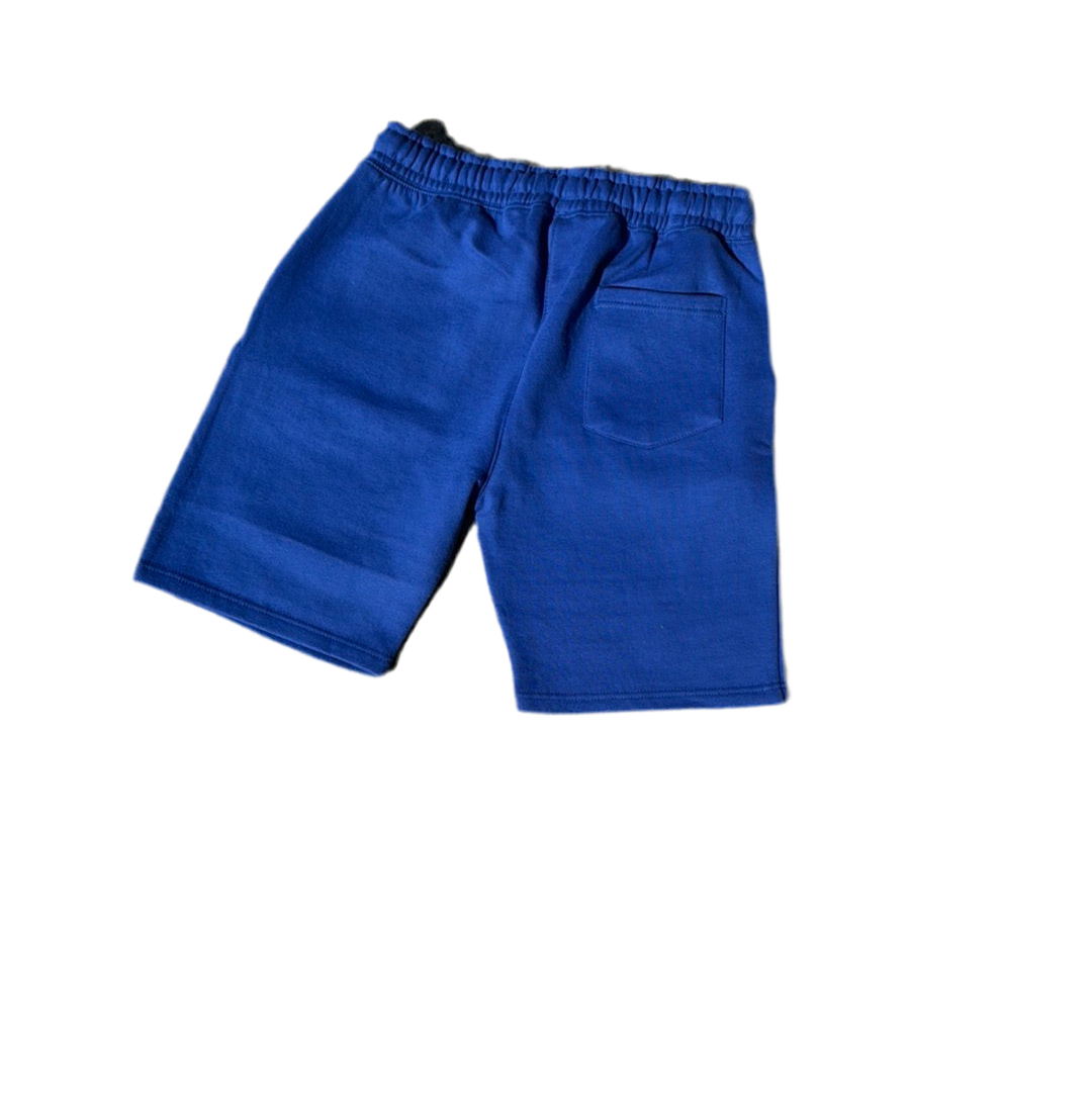 BARBED HEART Heavy cotton short & shirt set (Blue)