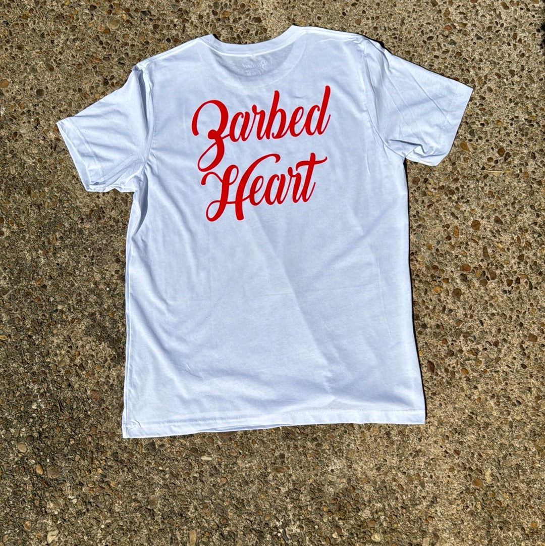 BARBED HEART Access Denied T-shirt (White)